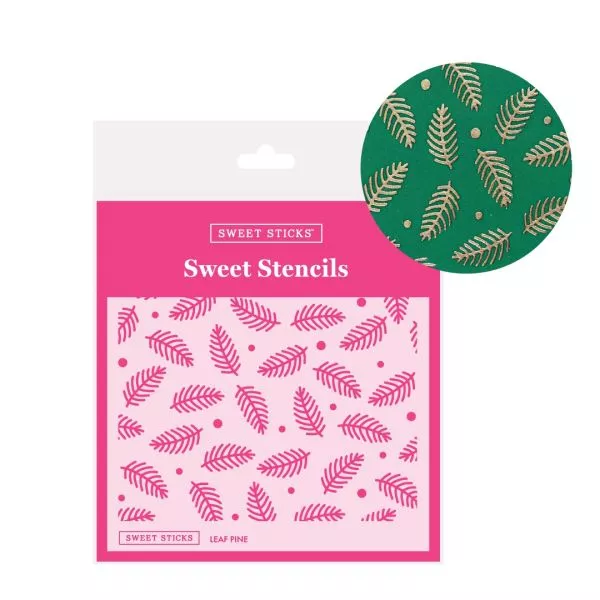 Sweet Sticks Leaf Pine Stencil